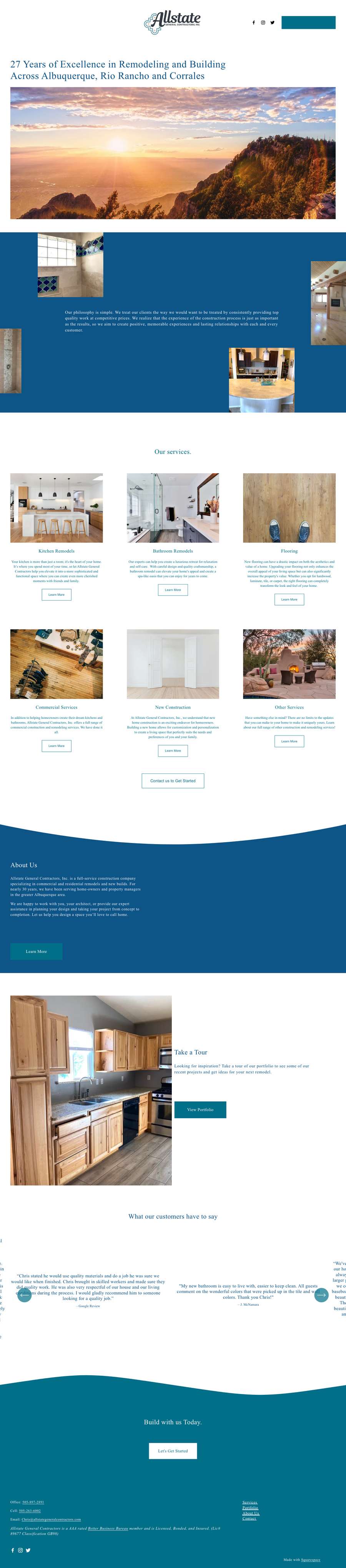 Real premium contractors website design