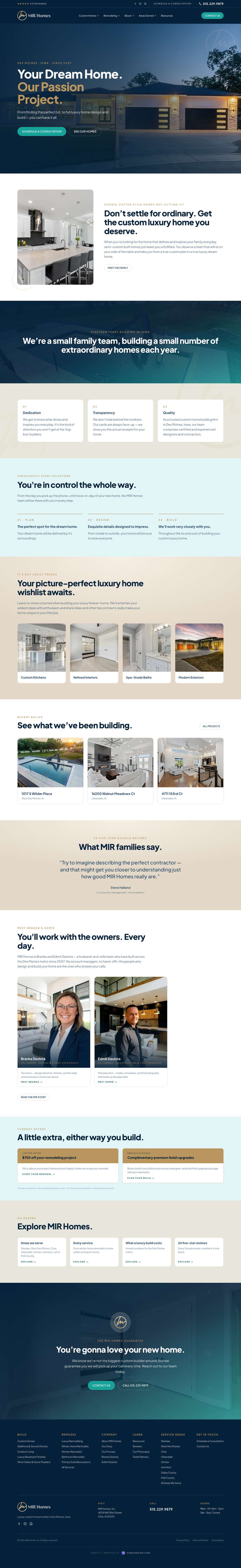 Real premium contractors website design