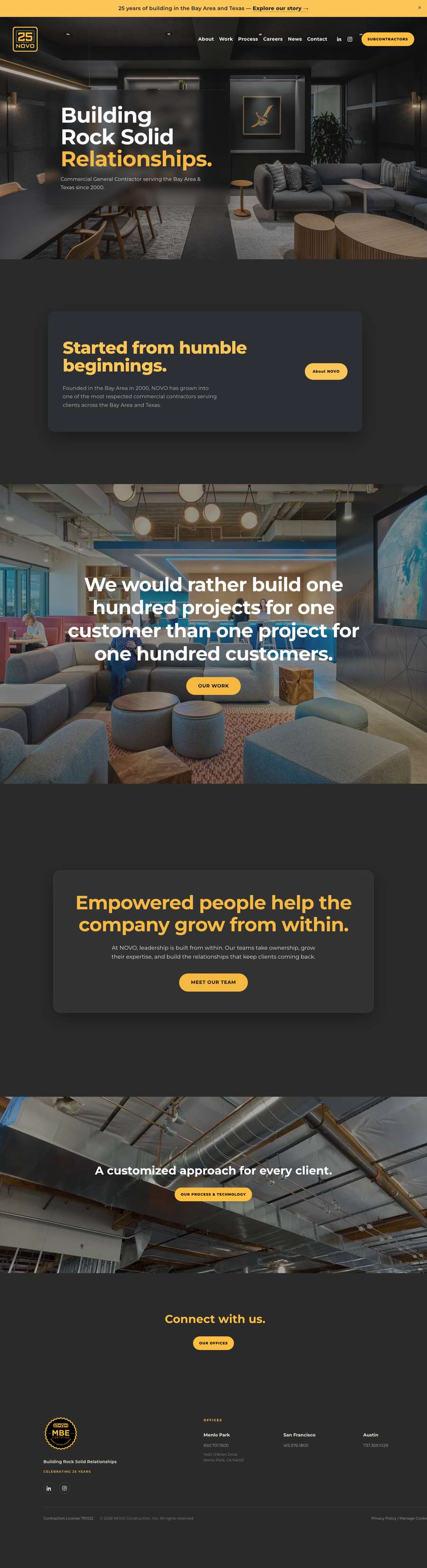 Real premium contractors website design