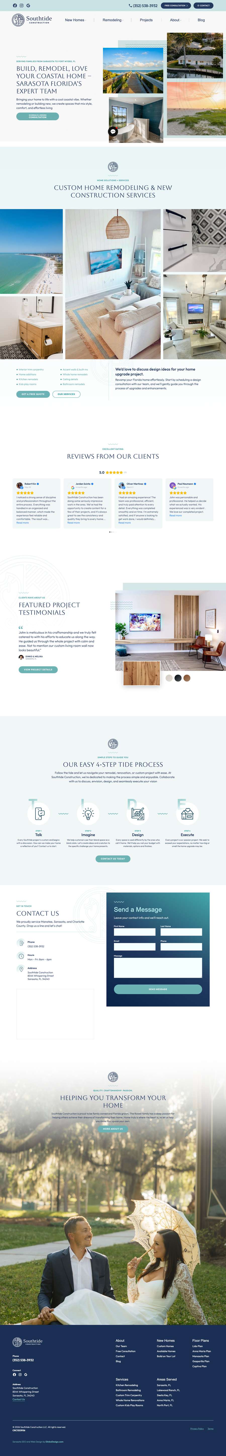 Real premium contractors website design