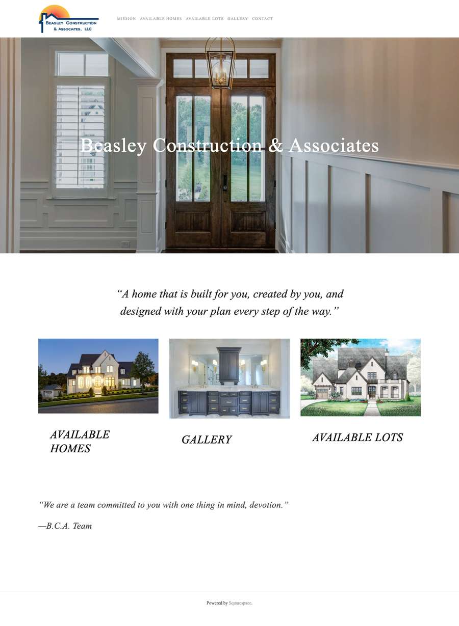 Real premium contractors website design