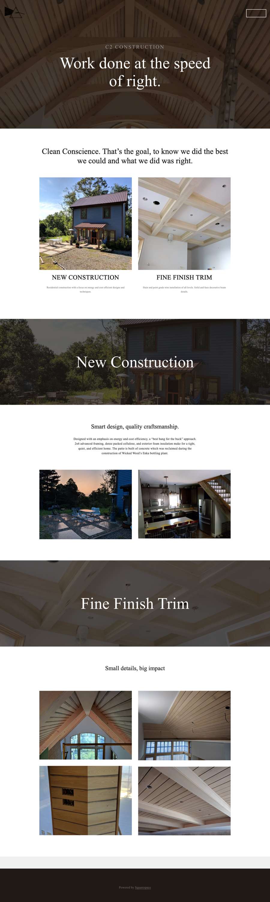 Real premium contractors website design