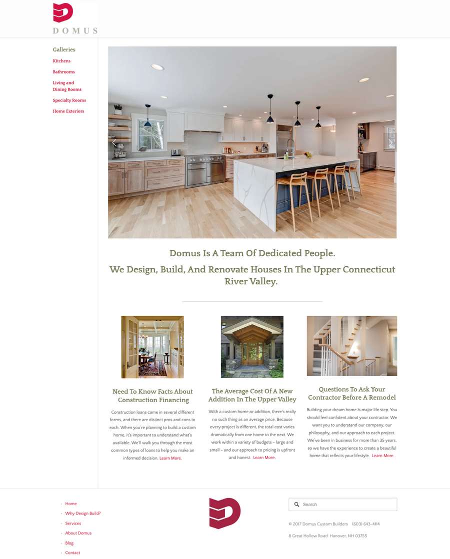 Real premium contractors website design