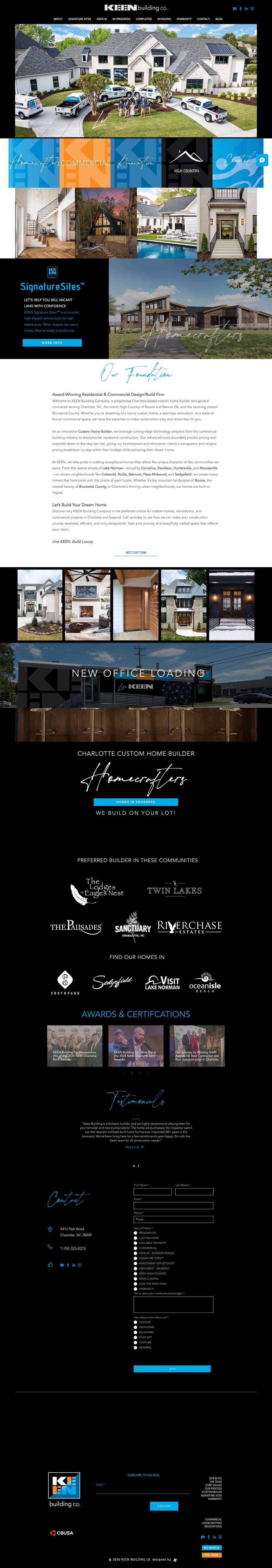 Real premium contractors website design