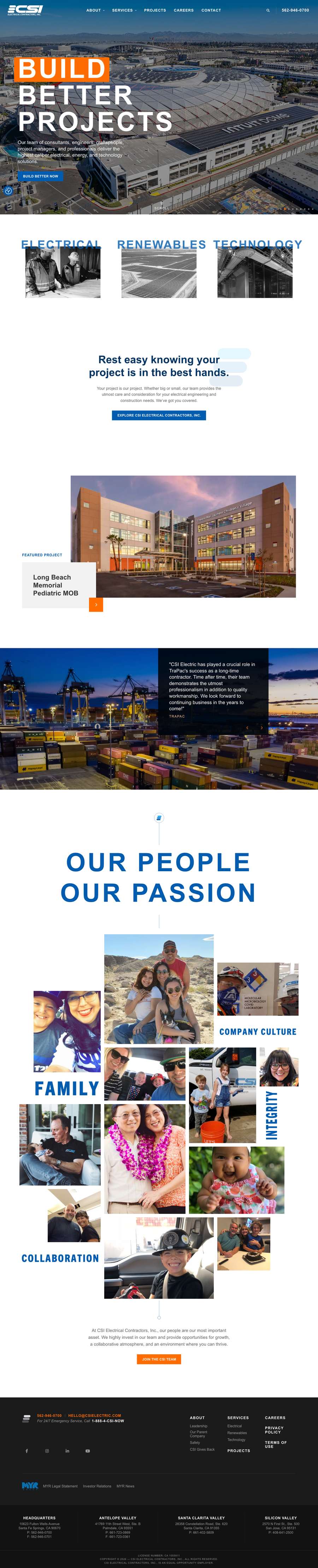 Real premium electricians website design