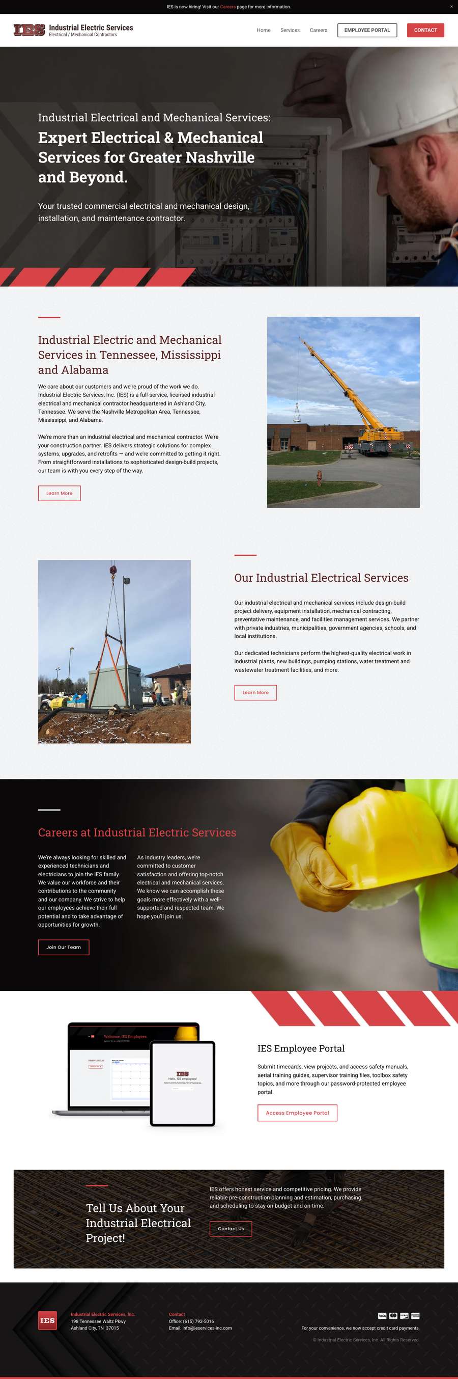 Real premium electricians website design