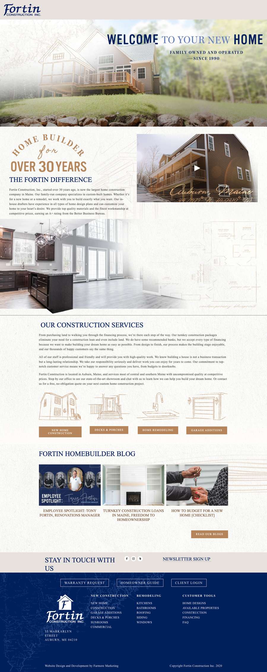 Real premium homebuilders website design
