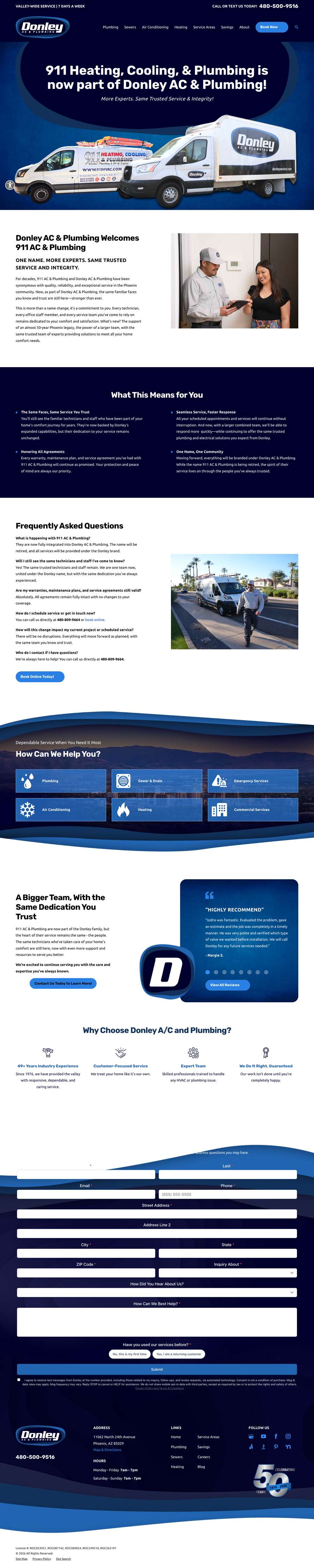 Real premium hvac website design