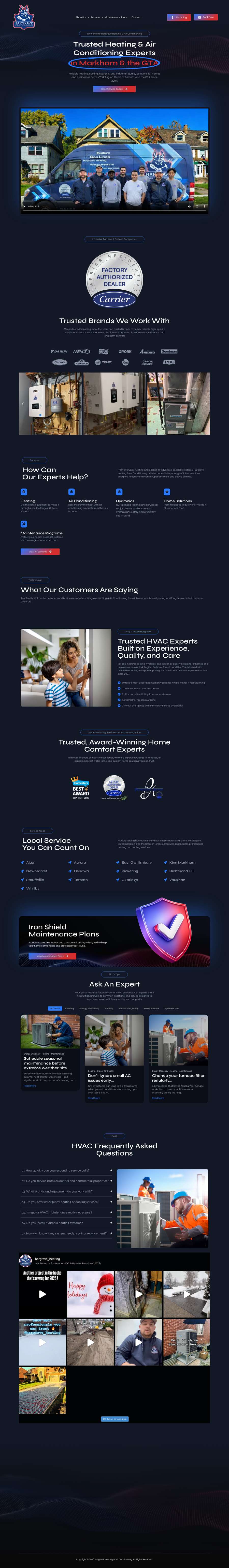 Real premium hvac website design