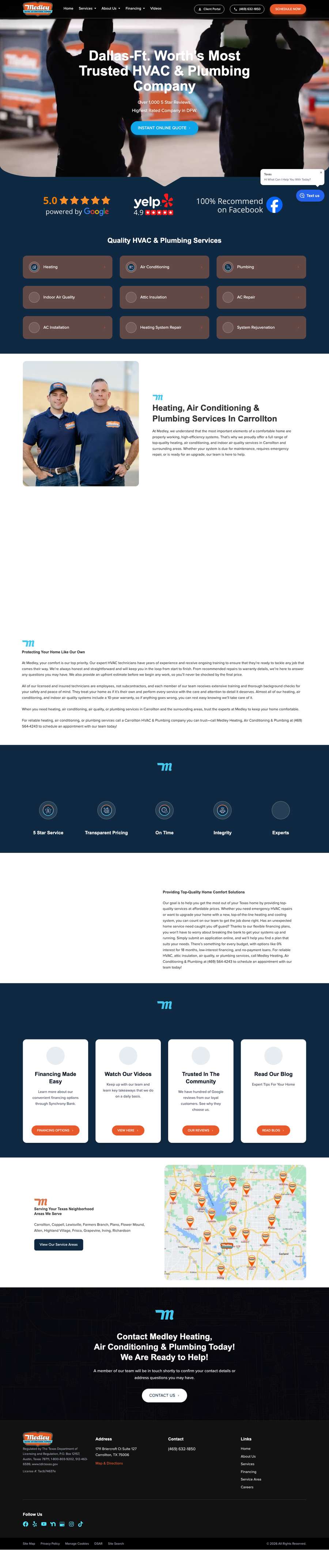 Real premium hvac website design