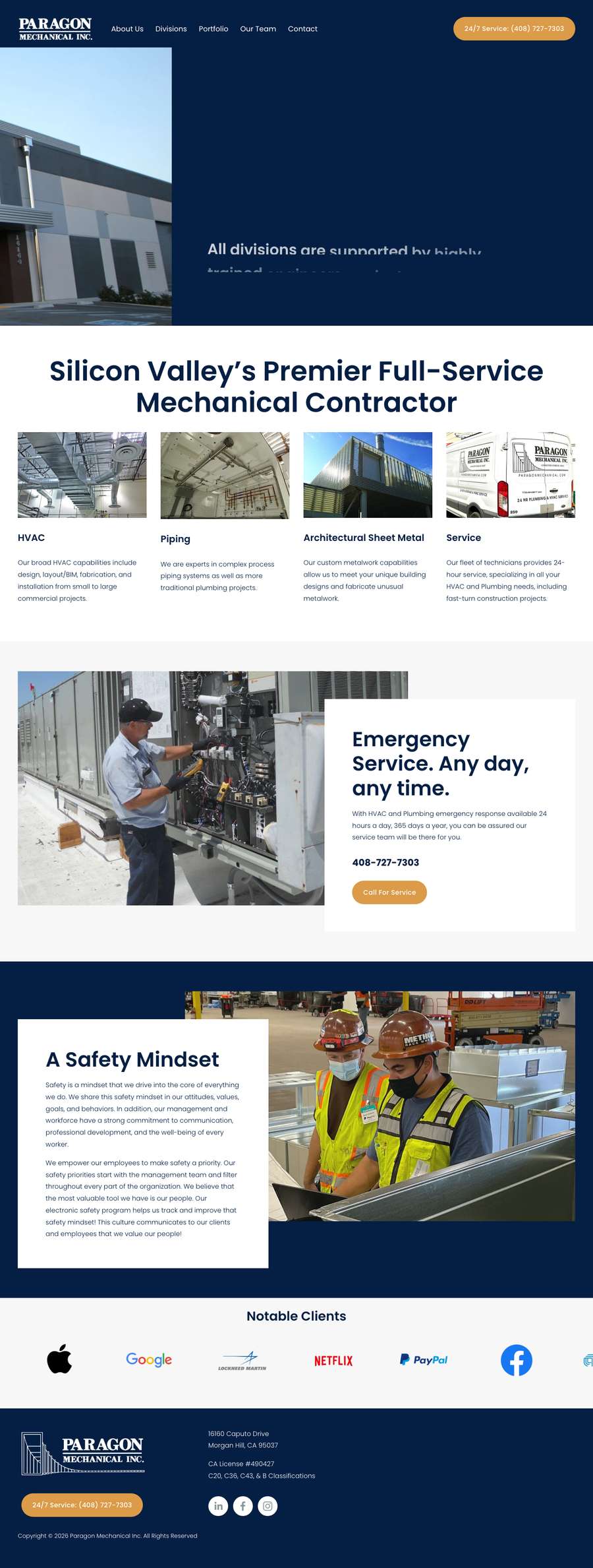 Real premium hvac website design