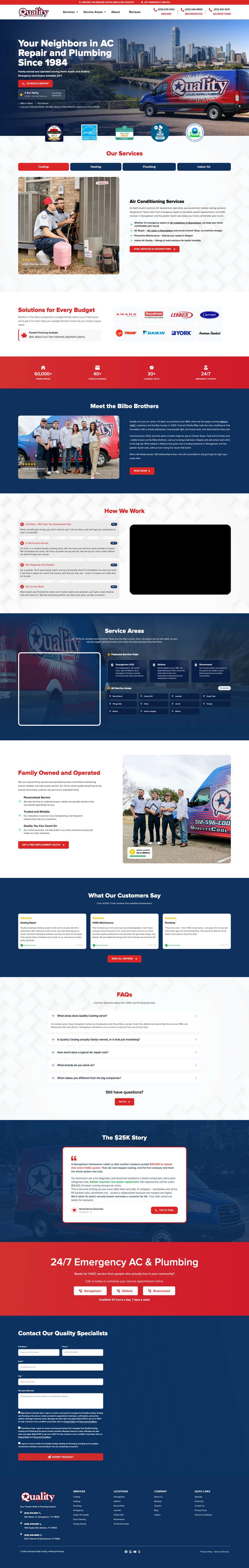 Real premium hvac website design