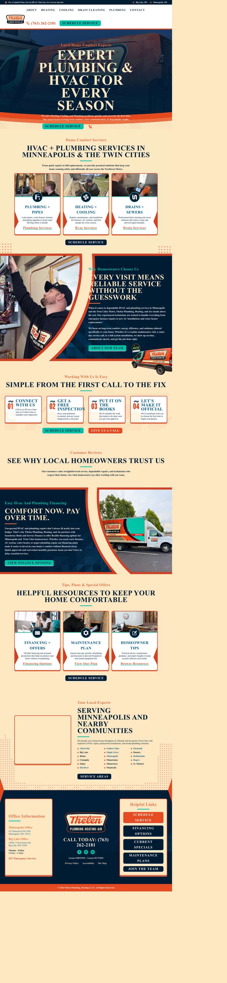 Real premium hvac website design
