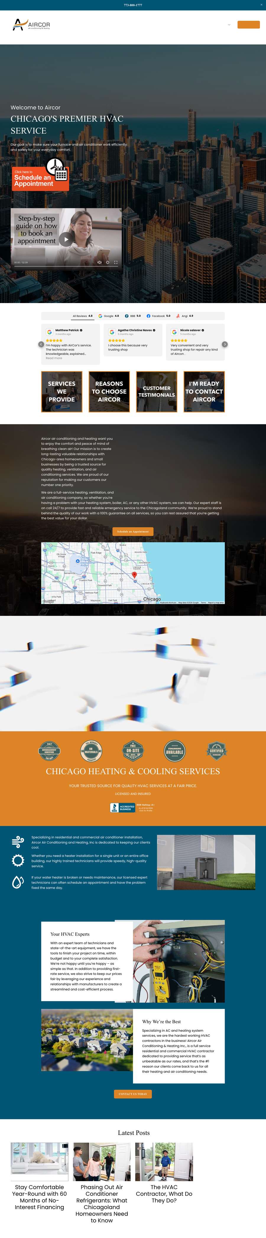 Real premium hvac website design