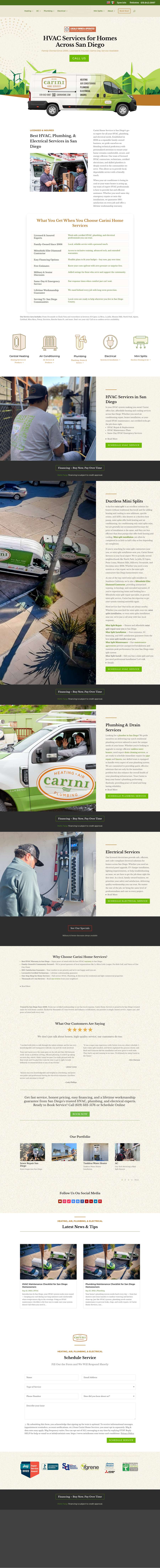 Real premium hvac website design