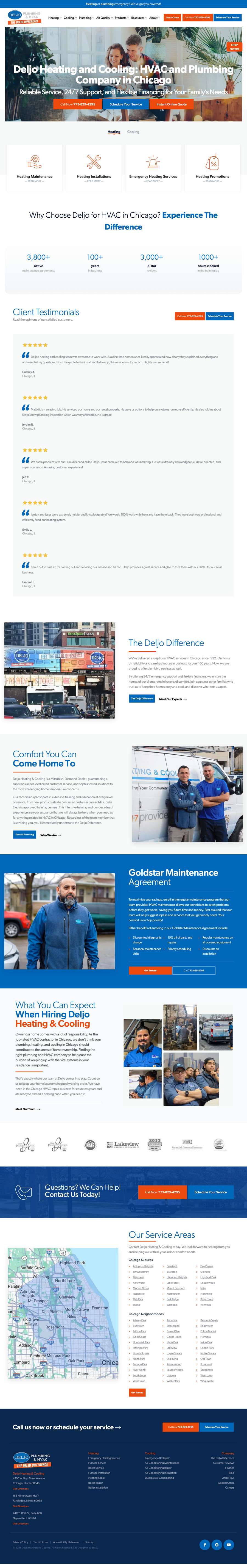Real premium hvac website design
