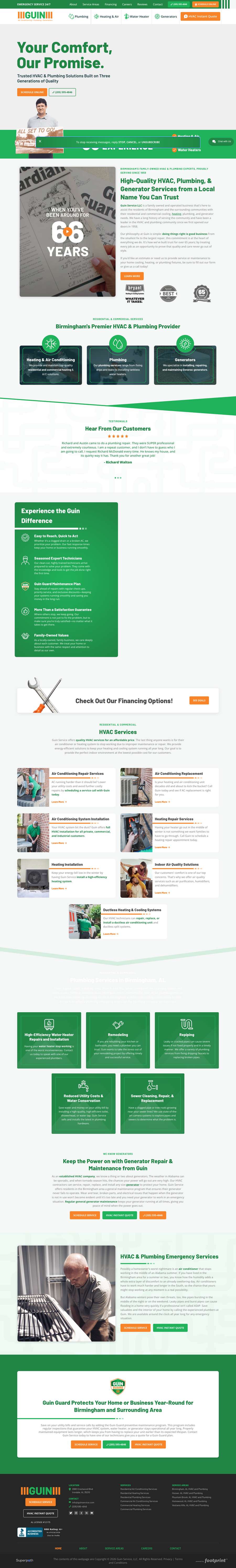 Real premium hvac website design