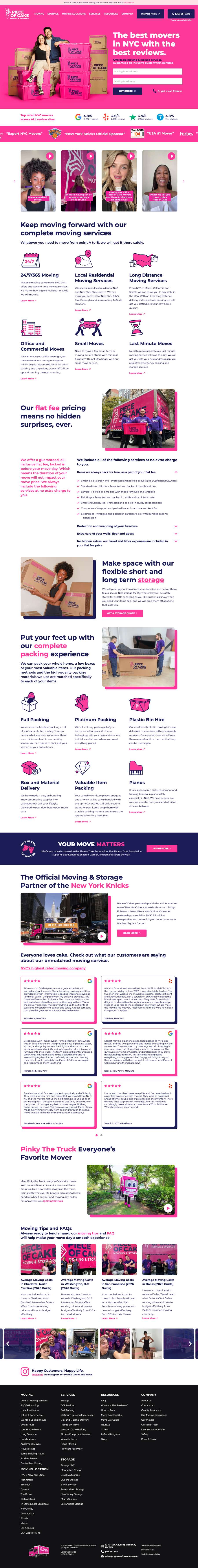 Real premium movers website design