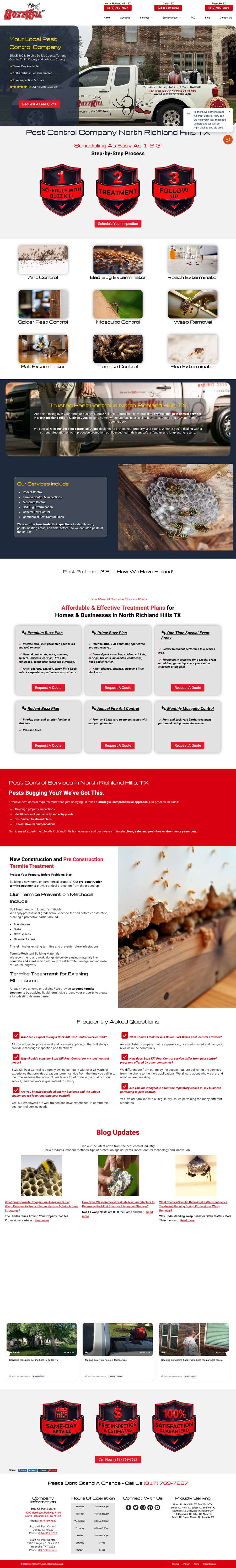 Real premium pest control website design