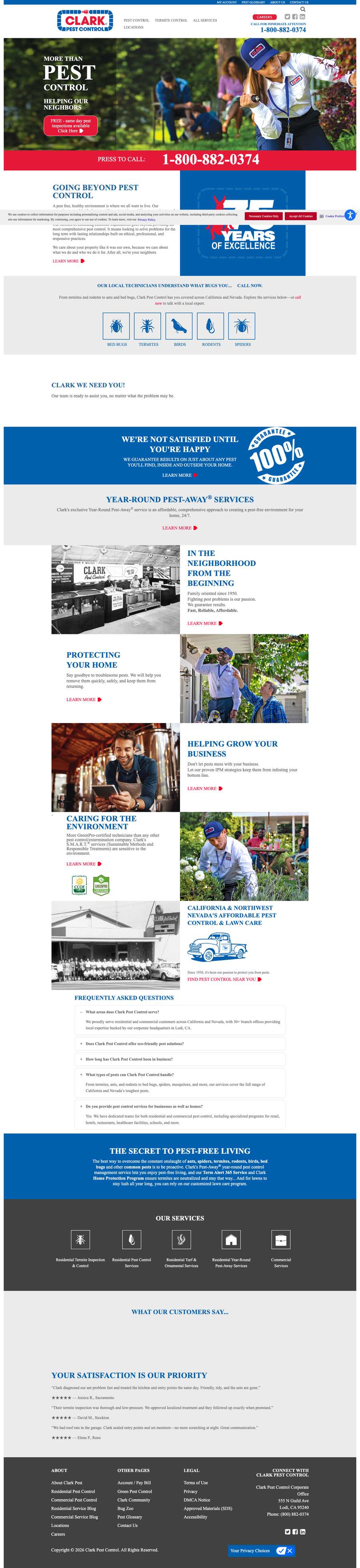 Real premium pest control website design