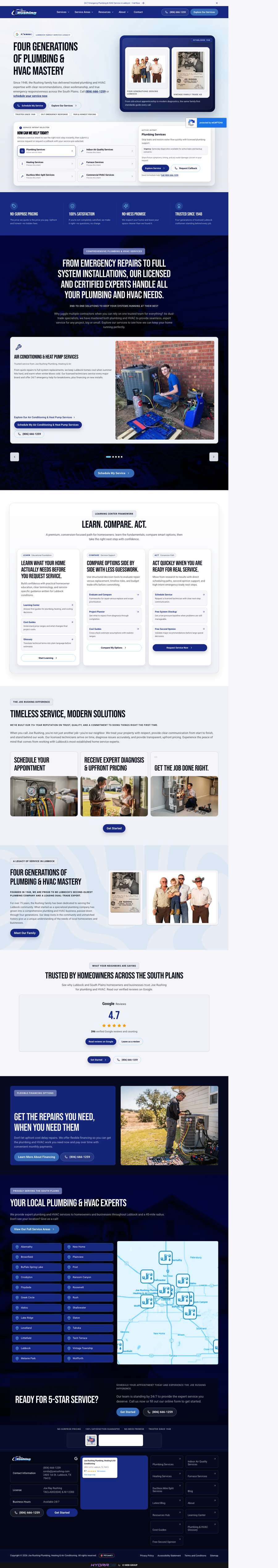Real premium plumbers website design