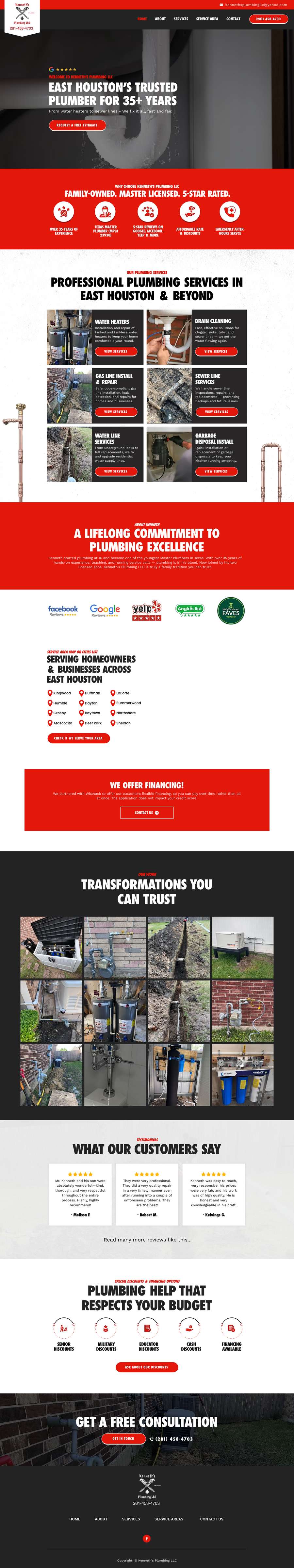 Real premium plumbers website design