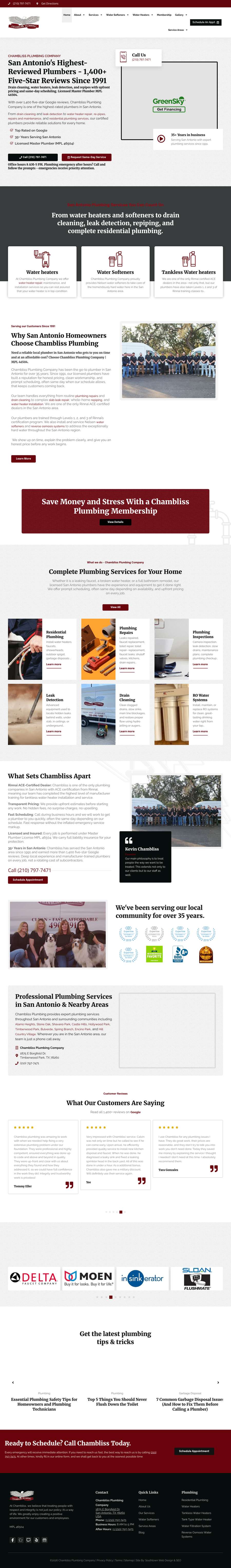 Real premium plumbers website design