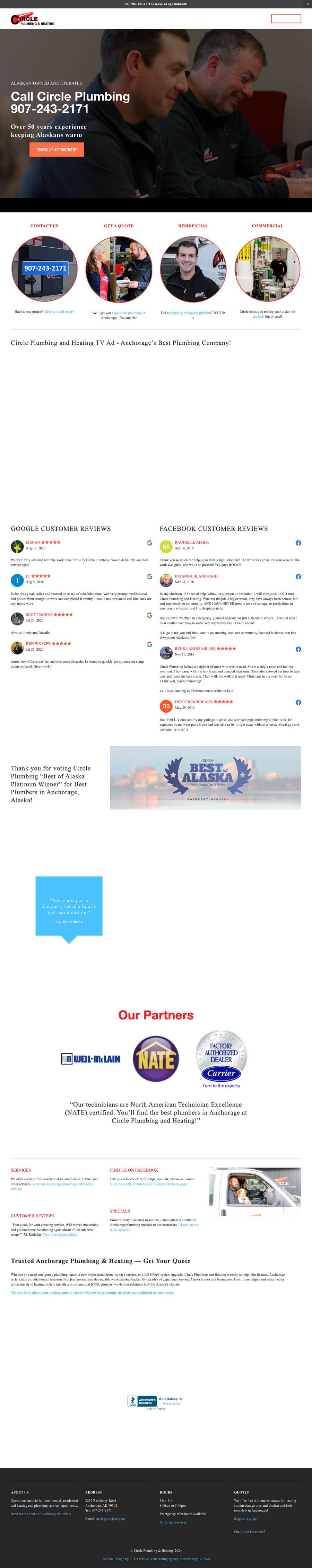 Real premium plumbers website design
