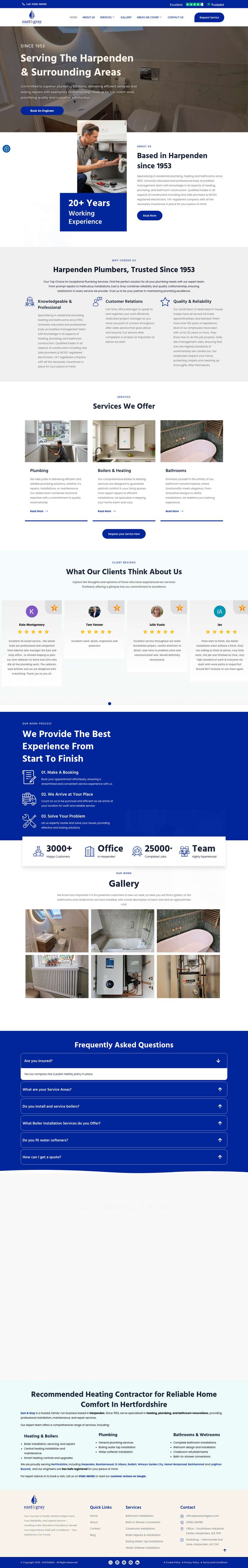 Real premium plumbers website design