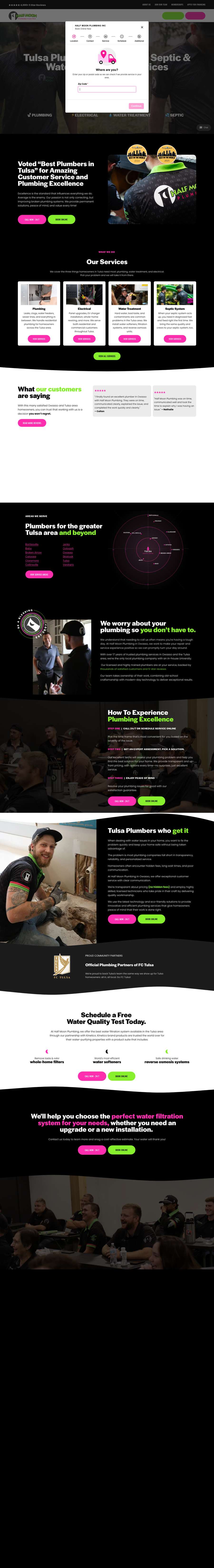Real premium plumbers website design