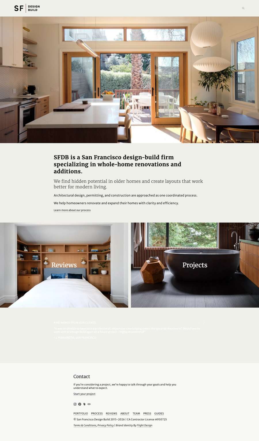 Real premium remodelers website design