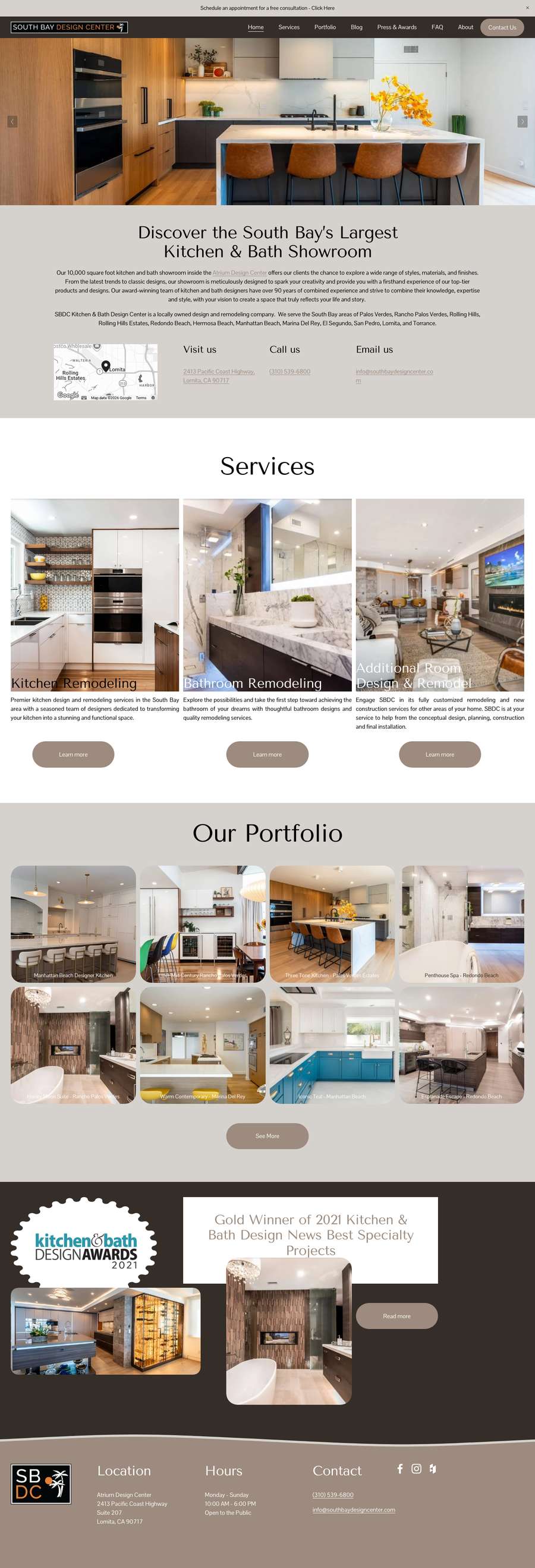 Real premium remodelers website design