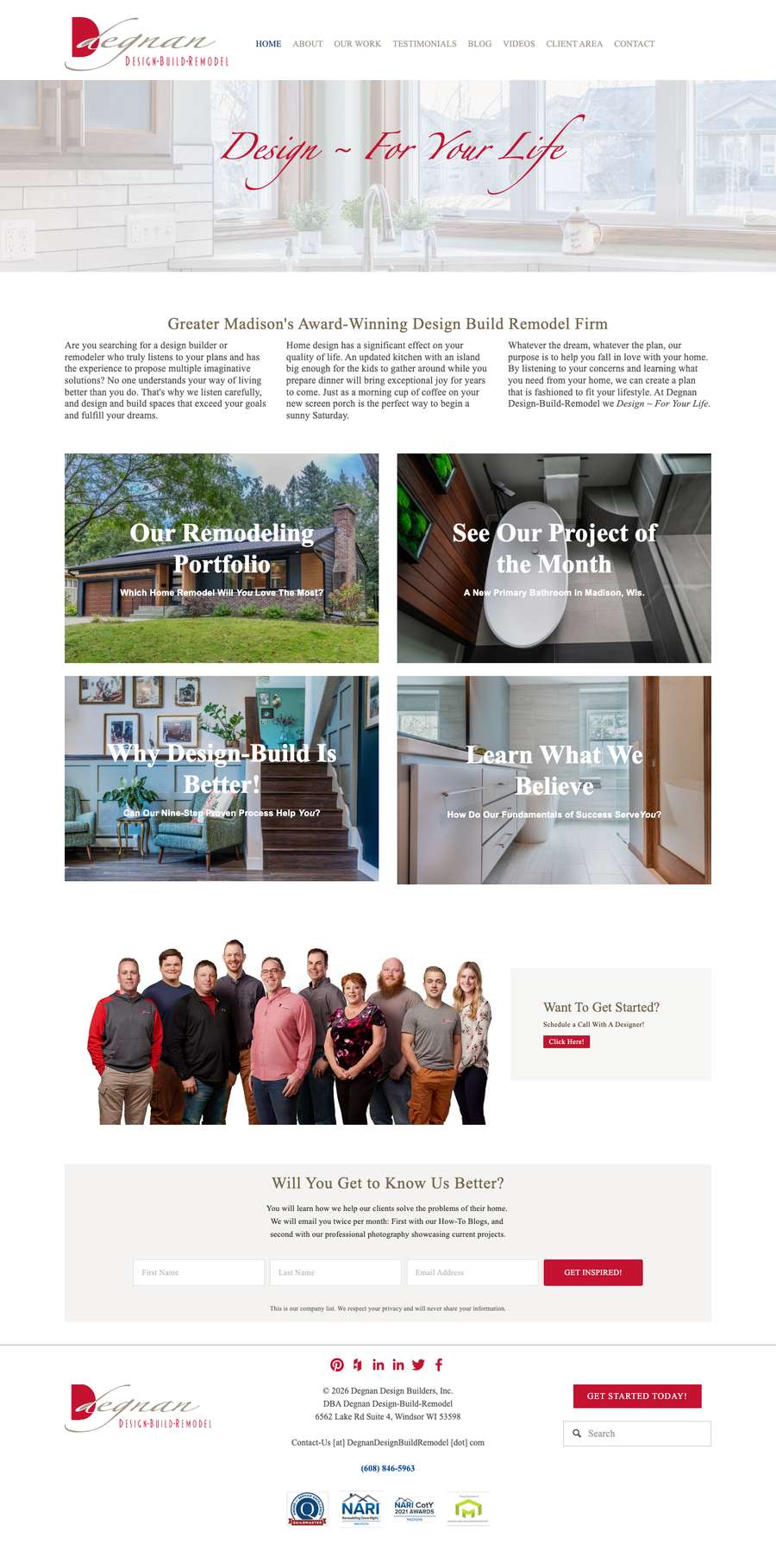 Real premium remodelers website design