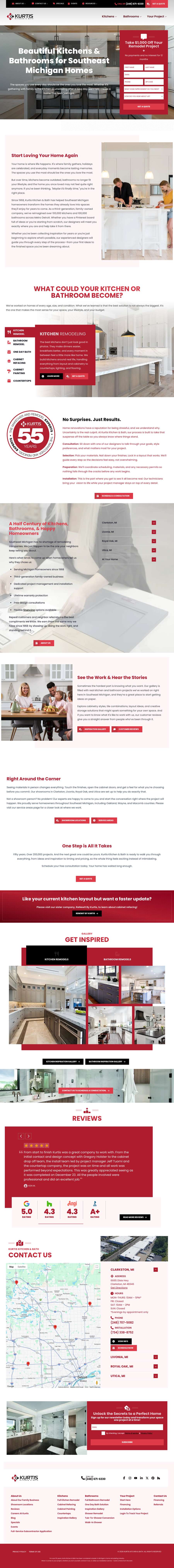 Real premium remodelers website design