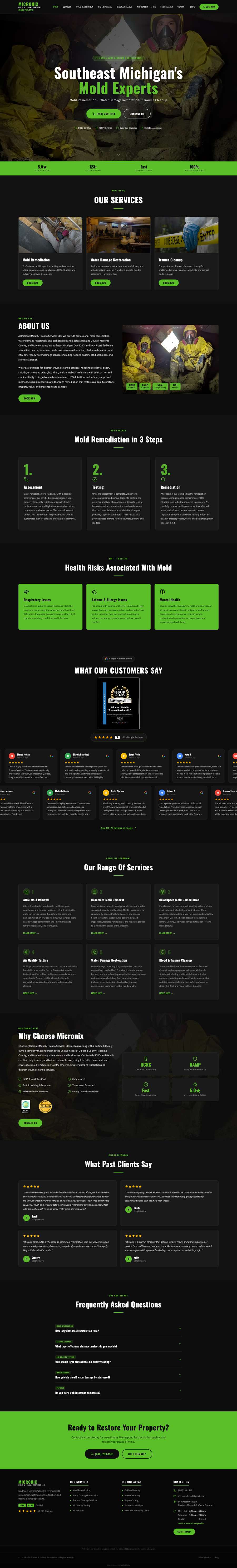 Real premium restoration website design