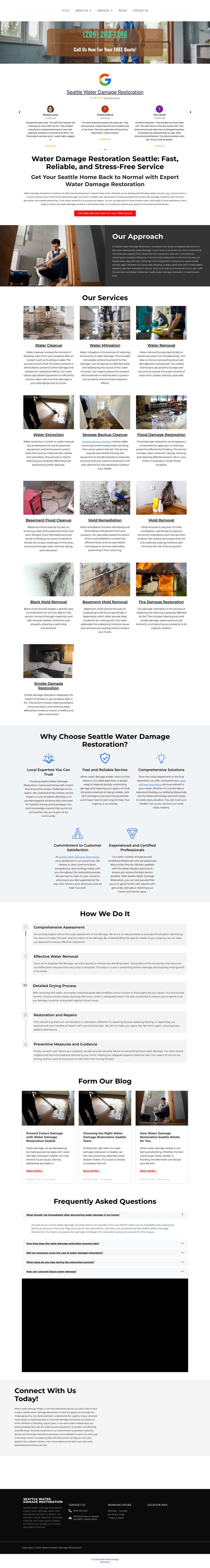 Real premium restoration website design