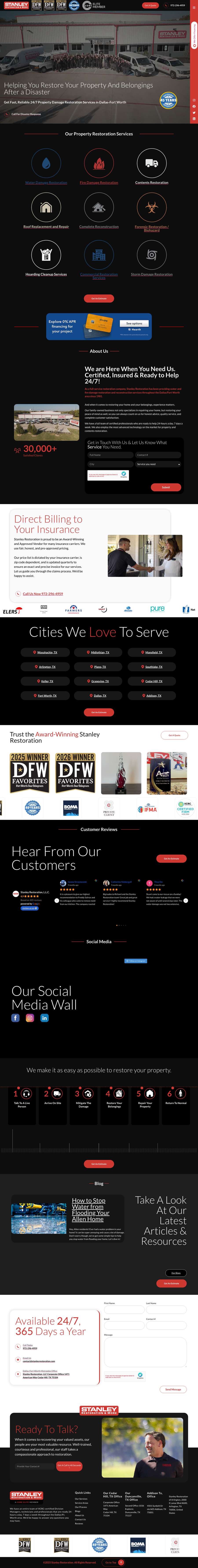 Real premium restoration website design