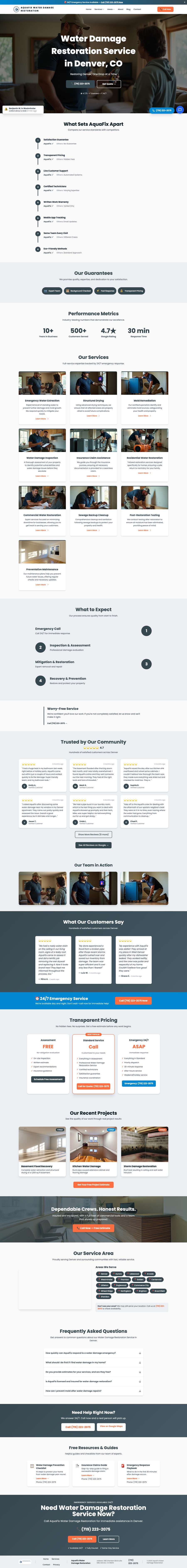 Real premium restoration website design