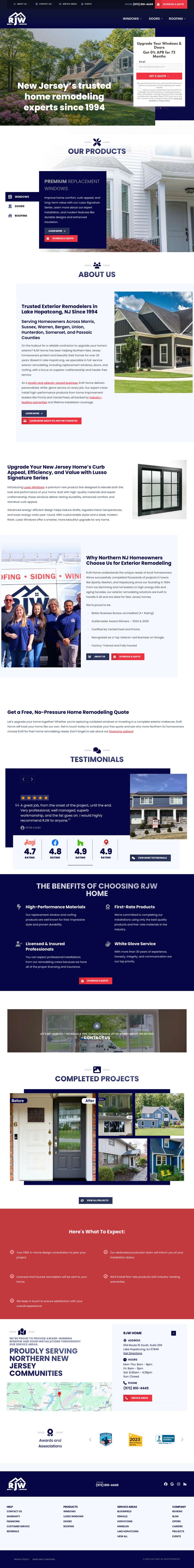 Real premium roofers website design