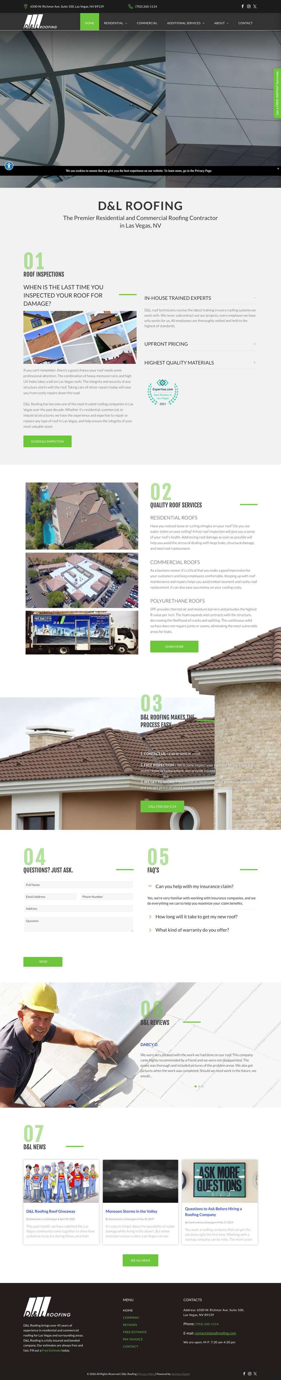 Real premium roofers website design